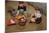 Children Listening to Records-William P. Gottlieb-Mounted Photographic Print