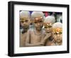 Children Look on after a Mundan or Head Tonsured Ceremony-null-Framed Photographic Print