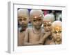 Children Look on after a Mundan or Head Tonsured Ceremony-null-Framed Photographic Print