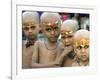 Children Look on after a Mundan or Head Tonsured Ceremony-null-Framed Photographic Print