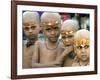 Children Look on after a Mundan or Head Tonsured Ceremony-null-Framed Photographic Print