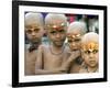 Children Look on after a Mundan or Head Tonsured Ceremony-null-Framed Photographic Print