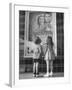 Children Looking at Posters Outside Movie Theater-Charles E^ Steinheimer-Framed Photographic Print