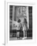 Children Looking at Posters Outside Movie Theater-Charles E^ Steinheimer-Framed Photographic Print