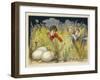 Children Looking for Enormous Easter Eggs-null-Framed Giclee Print