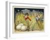 Children Looking for Enormous Easter Eggs-null-Framed Giclee Print
