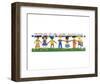 Children Love the World-Cheryl Piperberg-Framed Art Print