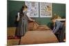 Children Making a Bed-William P. Gottlieb-Mounted Photographic Print