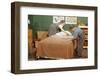 Children Making a Bed-William P. Gottlieb-Framed Photographic Print