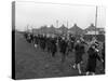 Children Marching with Home Made Bugles, Middlesborough, Teesside,1964-Michael Walters-Stretched Canvas