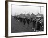 Children Marching with Home Made Bugles, Middlesborough, Teesside,1964-Michael Walters-Framed Photographic Print