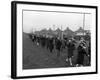 Children Marching with Home Made Bugles, Middlesborough, Teesside,1964-Michael Walters-Framed Photographic Print