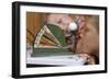 Children Measuring Egg on Scale-William P. Gottlieb-Framed Photographic Print