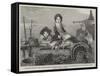 Children Minding their Mother's Stall, the Fish Market-null-Framed Stretched Canvas