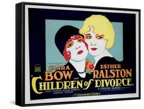 Children of Divorce, Clara Bow, Esther Ralston, 1927-null-Framed Stretched Canvas