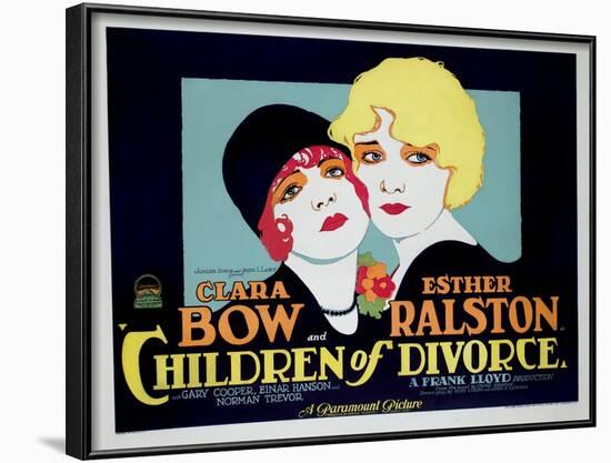 Children of Divorce, Clara Bow, Esther Ralston, 1927-null-Framed Photo