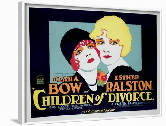 Children of Divorce, Clara Bow, Esther Ralston, 1927-null-Framed Photo