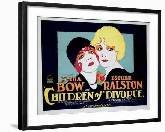 Children of Divorce, Clara Bow, Esther Ralston, 1927-null-Framed Photo