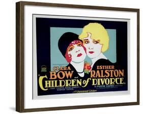 Children of Divorce, Clara Bow, Esther Ralston, 1927-null-Framed Photo