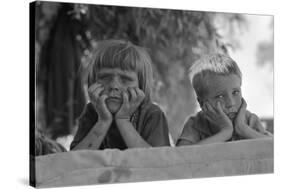 Children of Oklahoma Drought Refugee-Dorothea Lange-Stretched Canvas