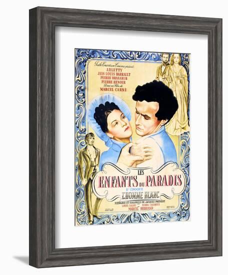 Children of Paradise, (aka Les Enfants du Paradis), Maria Casares, Jean-Louis Barrault, 1945-null-Framed Art Print