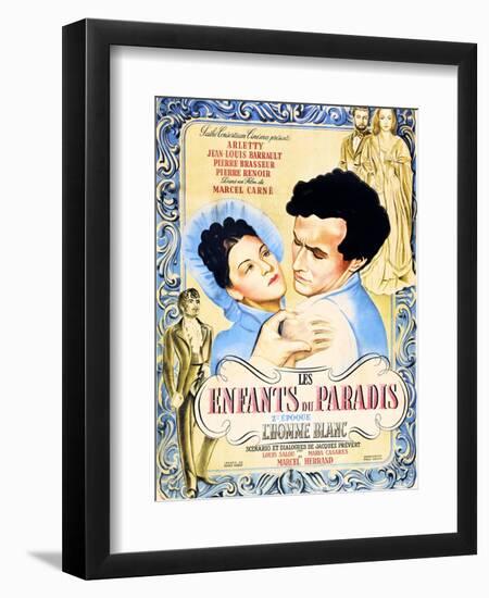 Children of Paradise, (aka Les Enfants du Paradis), Maria Casares, Jean-Louis Barrault, 1945-null-Framed Art Print