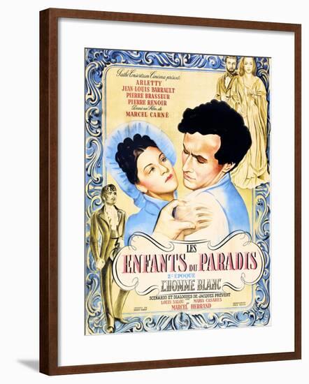 Children of Paradise, (aka Les Enfants du Paradis), Maria Casares, Jean-Louis Barrault, 1945-null-Framed Art Print