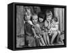 Children of the Depression, 1940-Science Source-Framed Stretched Canvas