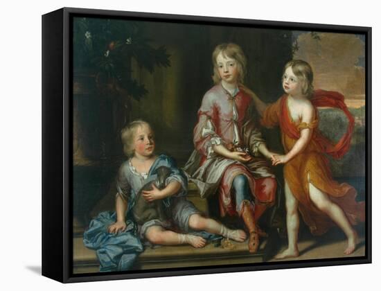 Children of the Howard Family-Godfrey Kneller-Framed Stretched Canvas