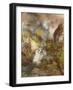 Children of the Mountain, 1867 (Oil on Canvas)-Thomas Moran-Framed Premium Giclee Print