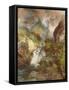 Children of the Mountain, 1867 (Oil on Canvas)-Thomas Moran-Framed Stretched Canvas