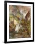 Children of the Mountain, 1867 (Oil on Canvas)-Thomas Moran-Framed Giclee Print