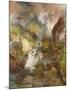 Children of the Mountain, 1867 (Oil on Canvas)-Thomas Moran-Mounted Giclee Print