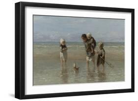 Children of the Sea, 1872-Jozef Israels-Framed Art Print