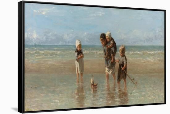 Children of the Sea, 1872-Jozef Israëls-Framed Stretched Canvas