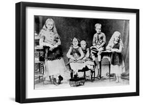 Children of the Sklodowski Family, Polish, C1870-1875-null-Framed Giclee Print