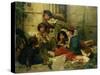 Children of the Streets of Paris, 1852-Friedrich Karl Hausmann-Stretched Canvas