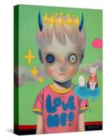 Children of This Planet 32-Hikari Shimoda-Stretched Canvas