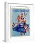 "Children on Swimming Platform," Country Gentleman Cover, July 1, 1931-William Meade Prince-Framed Giclee Print
