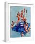 "Children on Swimming Platform,"July 1, 1931-William Meade Prince-Framed Giclee Print