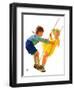 "Children on Swing,"June 22, 1935-Eugene Iverd-Framed Giclee Print