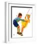 "Children on Swing,"June 22, 1935-Eugene Iverd-Framed Giclee Print