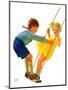 "Children on Swing,"June 22, 1935-Eugene Iverd-Mounted Giclee Print