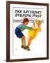 "Children on Swing," Saturday Evening Post Cover, June 22, 1935-Eugene Iverd-Framed Giclee Print