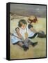 Children on the Beach, 1884-Mary Cassatt-Framed Stretched Canvas