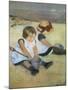 Children on the Beach, 1884-Mary Cassatt-Mounted Giclee Print