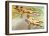 Children on the Beach, 1910-Joaquín Sorolla y Bastida-Framed Premium Giclee Print