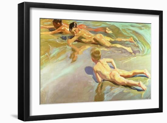 Children on the Beach, 1910-Joaquín Sorolla y Bastida-Framed Giclee Print