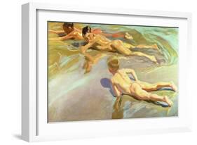 Children on the Beach, 1910-Joaquín Sorolla y Bastida-Framed Giclee Print