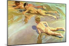 Children on the Beach, 1910-Joaquín Sorolla y Bastida-Mounted Giclee Print